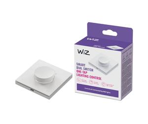 WIZ Smart Dial Switch, Interrupteur à cadran connecté, Connexion WI-FI, Variation lumineuse et contrôles des scènes en un seul geste, Rechargeable par USB, Idéal pour contrôler vos luminaires WIZ