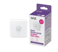 Wiz, détecteur de Mouvement (Piles incluses), capteur de Mouvement Intelligent avec portée de 3 m, contrôle de la lumière de Toutes Les Ampoules et lumières Wiz d'intérieur