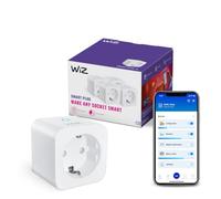 WiZ Smart Plug, Prise connectée EU, Contrôle éclairage, Blanc, Pack de 1 | Compatible lampes et appareils non connectés, Technologie SpaceSense, Commande vocale et App WiZ, Connexion Wi-Fi & Bluetooth
