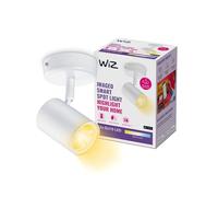WiZ Spot LED connecté Wi-Fi IMAGEO blanc 1x5W, 2700-6500K, Nuances de Blanc, fonctionne avec Alexa, Google Assistant et Apple HomeKit