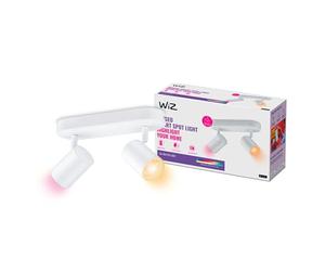 WiZ Spots Connecté Wi-Fi couleur IMAGEO 2x5W 2200-6500K, Blanc, fonctionne avec Alexa, Google Assistant et Apple HomeKit