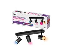 WiZ Spots Connecté Wi-Fi couleur IMAGEO 3x5W 2200-6500K, Noir, fonctionne avec Alexa, Google Assistant et Apple HomeKit