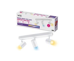 WiZ Spots LED connecté Wi-Fi IMAGEO blanc 3x5W, 2700-6500K, Nuances de Blanc, fonctionne avec Alexa, Google Assistant et Apple HomeKit