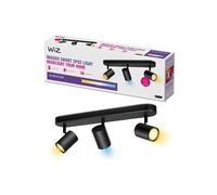 WiZ Spots LED connecté Wi-Fi IMAGEO noir 3x5W, 2700-6500K, Nuances de Blanc, fonctionne avec Alexa, Google Assistant et Apple HomeKit