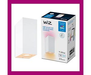 WiZ spots LED Wi-Fi couleur, 2x5W, Blanc, fonctionne avec Alexa, Google Assistant et Apple HomeKit