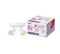 WiZ spots LED Wi-Fi IMAGEO couleur, 4x5W, Blanc, fonctionne avec Alexa, Google Assistant et Apple HomeKit