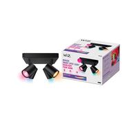 WiZ spots LED Wi-Fi IMAGEO couleur, 4x5W, Noir, fonctionne avec Alexa, Google Assistant et Apple HomeKit