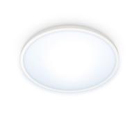 Wiz Plafonnier LED SuperSlim connecté Wi‑Fi 14W 2700–6500K Blanc Compatible Alexa Google HomeKit