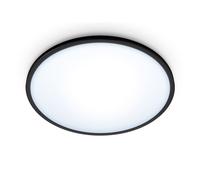 WiZ Plafonnier connecté SuperSlim 16W 2700–6500K Noir – Avec Alexa, Google Assistant, Apple HomeKit