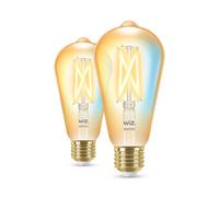 Wiz Tunable White Lot de 2 ampoules LED ST64 E27, 2000-5000 K, 7 W, 8719514551077, ST64