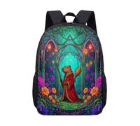 Wizard Capybara Sac à dos 43,2 cm pour enfants, écoliers, champignons magiques fantastiques, forêt enchantée, sac à livres graphique, 06, L, Minimaliste
