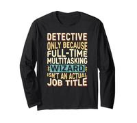 Wizard Job Title Quote - Funny Detective Manche Longue