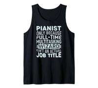 Wizard Job Title Quote - Funny Pianist Débardeur