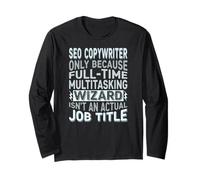 Wizard Job Title Quote - Funny SEO Copywriter Manche Longue
