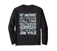 Wizard Job Title Quote - Funny Vet Anatomist Manche Longue