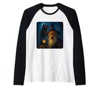Wizard Selfie T-Rex Dinosaure Chase Humour Drôle Manche Raglan