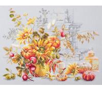 Wizardi Kit point de croix compté Automne Improvisation 120-012 Aiguille magique