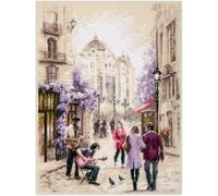 Wizardi Kit point de croix compté Musiciens de rue 250-332 Aiguille magique