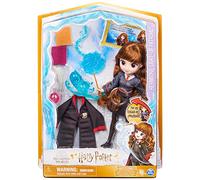 Wizarding World Poupée Hermione Granger 20,3 cm Patronus lumineux 7 accessoires Peignoir Poudlard