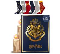 Wizarding World Harry Potter Chaussettes Homme Fantaisie Cadeau Femme Drole Coton Chaussette 35-40 Livre 6 Paires