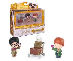 Wizarding World Harry Potter, Coffret Micro Magical Moments avec Figurines Exclusives de Harry, Ron, Hedwige et Coffret d'exposition, Jouets pour Enfants à partir de 6 Ans