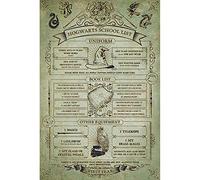 Wizarding World Harry Potter (Hogwarts School List) 61 x 91.5 cm Maxi Poster, Multicolore