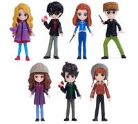 Wizarding World Harry Potter Magical Minis Hogsmeade 6065055 Lot de 7 figurines de Noël pour enfants à partir de 6 ans