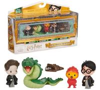Wizarding World Harry Potter - Micro Magical Moments - Figurines à collectionner - Chambre des Secrets avec Harry Potter, Tom Riddle, Basilisque, Fawkes et boîte de présentation - Pour enfants à