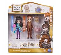 Wizarding World - Set damitié avec Personnages George Weasley et Cho Chang - Poupées de 7,5 cm - 2 Accessoires -