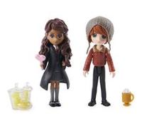 Wizarding World - Coffret de figurines Magical Minis Ron Weasley et Parvati Patil - 2 accessoires