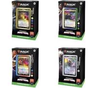 Magic: The Gathering - Commander Masters Commander Deck Display - All 4 Decks (1 Eldrazi Unbound, 1 Enduring Enchantments, 1 Planeswalker Party, and 1 Sliver Swarm)
