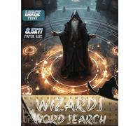Wizards Word Search: BIG SIZE 8.5X11 Colorful Cover Page. Magic, Fantasy, Witchcraft and Wizards Puzzle Book