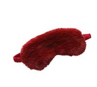 WIZBIOTECH Mignon moelleux masque pour les yeux pour le sommeil Voyage Respirant Eyeshade Couverture des yeux Masque de sommeil Enfants Adultes - Rouge