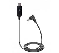 WizFluxMet Cordon d'alimentation de rechange pour détecteur de radar Cobra compatible avec Cobra RAD 480i 700i 450 380 350, prise à angle droit 5 V vers 12 V, câble USB A vers 3,5 mm CC 1,5 m