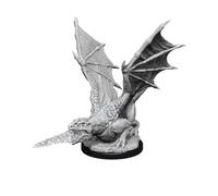 WizKids D&D Nolzur's Marvelous Miniatures : Dragon Blanc Wyrmling, 87048, Petit