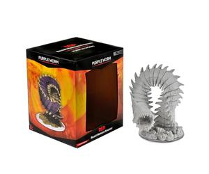 WizKids D&D Nolzur's Marvelous Miniatures : Purple Worm - Figurine Non Peinte, RPG, Donjons et Dragons