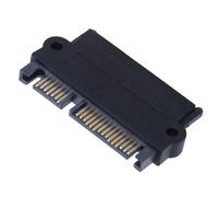 Wizoowip Adaptateur de Disque Dur SAS vers Sata, Transfert de données Plus Rapide, Disque Sff-8482, 22 Broches, Angle de 180 degrés Noir