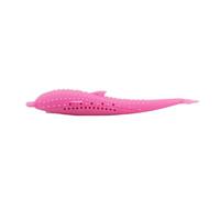 Wizoowip Gommes saines Jouet pour Chat prévention des problèmes de gencives interactif Silicone Poisson Herbe à remplissable soulager l'ennui bâton mâcher Nettoyage Dents qualité Alimentaire Ro