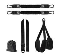 Wizoowip SCLINGENTRAINER Sling TRACLER Set MIT 4 Bandes DE RÉSISTANCE Verstellbar, Klimmzug Bänder 2 Fußstützen, Klimmzugstange Türrahmen Fitnessbänder Bauchtrainer Für Zuggilfen Krafttraining