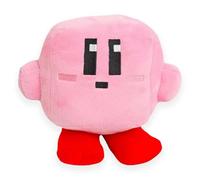 wiztex Kir-by Peluche Kawaii - Magnifiques Yeux brodés - Peluche Kir-by - Cadeau pour Enfants pour Halloween, Noël et fête d'anniversaire (Rose)