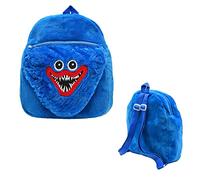 Wiztex Sac à Dos Bleu Hacki Backi en Peluche 3D pour Enfants - Dessin Animé - pour Kita et Voyage