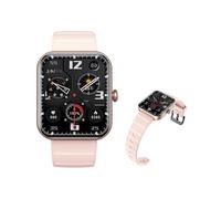 Wizvox 2025 Montre Tensiomètre - Moniteur De l 1.9" Montre Connecté - Montre pour Le Sommeil Compagnon De Mode F21pro0719,Pink