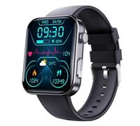 Wizvox Montre Cardio - Montre De Suivi D'Activité Physique Mon Connectée Appel d'urgence SOS Montre Connectée l Cadeau Parfait F06,A