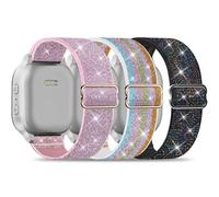 Wizvv 3 pièces compatibles avec Xplora X6 Play/Xplora X6 Pro/Anio 5/Anio 6 Bracelet en nylon pour enfants, bracelets de rechange élastiques de 20 mm pour bracelets Xplora X6 pour filles et garçons