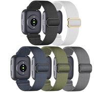 Wizvv 5 Stück Elastische Armband Kompatibel mit Xiaomi Redmi Watch 5 Active/Lite, 22mm Loop Dehnbare Ersatzband Armbänder für Xiaomi Redmi Watch 5 Active/Lite