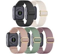 Wizvv 5 Stück Elastische Armband Kompatibel mit Xiaomi Redmi Watch 5 Active/Lite, 22mm Loop Dehnbare Ersatzband Armbänder für Xiaomi Redmi Watch 5 Active/Lite