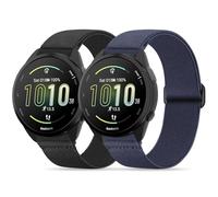 Wizvv Bracelet de rechange pour Garmin Vivoactive 5/3/Venu/Venu 2 Plus/sq/sq 2/Forerunner 55/245/645, 20 mm à libération rapide pour Garmin Vivomove HR/Vivoactive 6, Black/Dark Blue, Nylon, Pas de