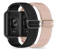 Wizvv Lot de 2 bracelets en nylon compatibles avec Xiaomi Mi Band 9 Pro/8 Pro/Redmi Watch 5/Watch 4, fermeture rapide, bracelet de rechange sport, pour homme et femme