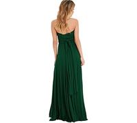 WJCCBJQXW Sexy Femmes Multiway Wrap Convertible Boho Maxi Club Robe Rouge Pansement Robe Longue fête Demoiselles d'honneur Infini Robe Longue Femme (Color : Green, Size : L)
