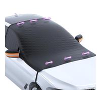 WJDMB Couverture Pare Brise Voiture pour VW Passat 2019 2020 2021 2022 2023 2024-pr, Housse de Protection Anti-Neige et Antigivrage de Vitres de Voiture Housse de Neige pour Voiture,A Orange